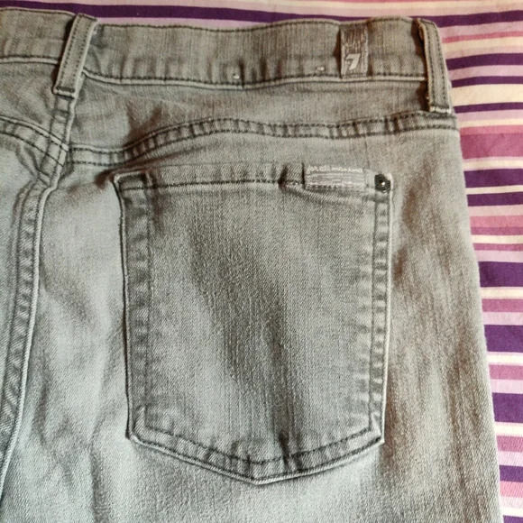 32 7 for all mankind the Skinny Grey Jeans - Picture 15 of 16